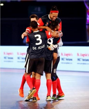 Ronaldinho in action on Sunday, September 17 Ronaldinho Premier Futsal