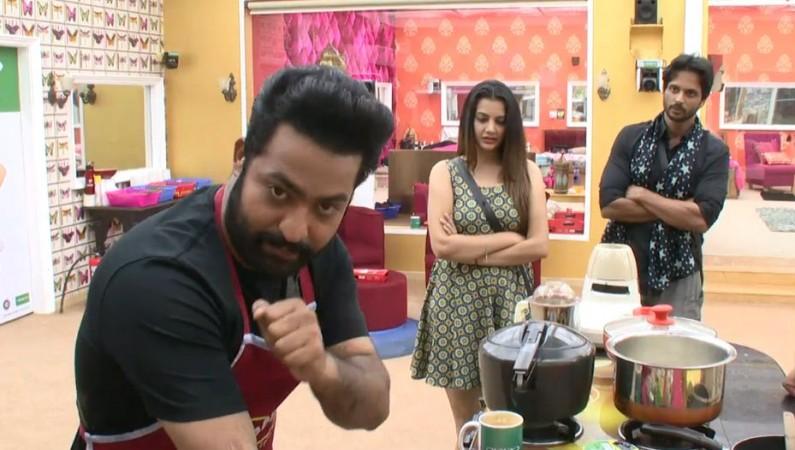 Jr NTR in Bigg Boss Telugu house Jr NTR in Bigg Boss Telugu house