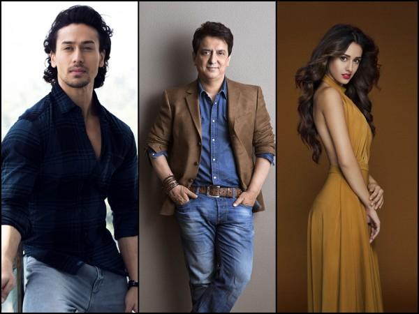 Tiger Shroff, Sajid Nadiadwala and Disha Patani Baaghi 2 Tiger Shroff, Sajid Nadiadwala and Disha Patani