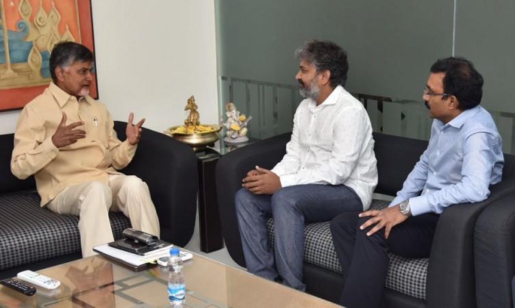 SS Rajamouli with Chandrababu Naidu SS Rajamouli with Chandrababu Naidu