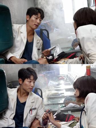 A behind-the-scene photo of Hospital Ship episodes 13 and 14. Hospital Ship
