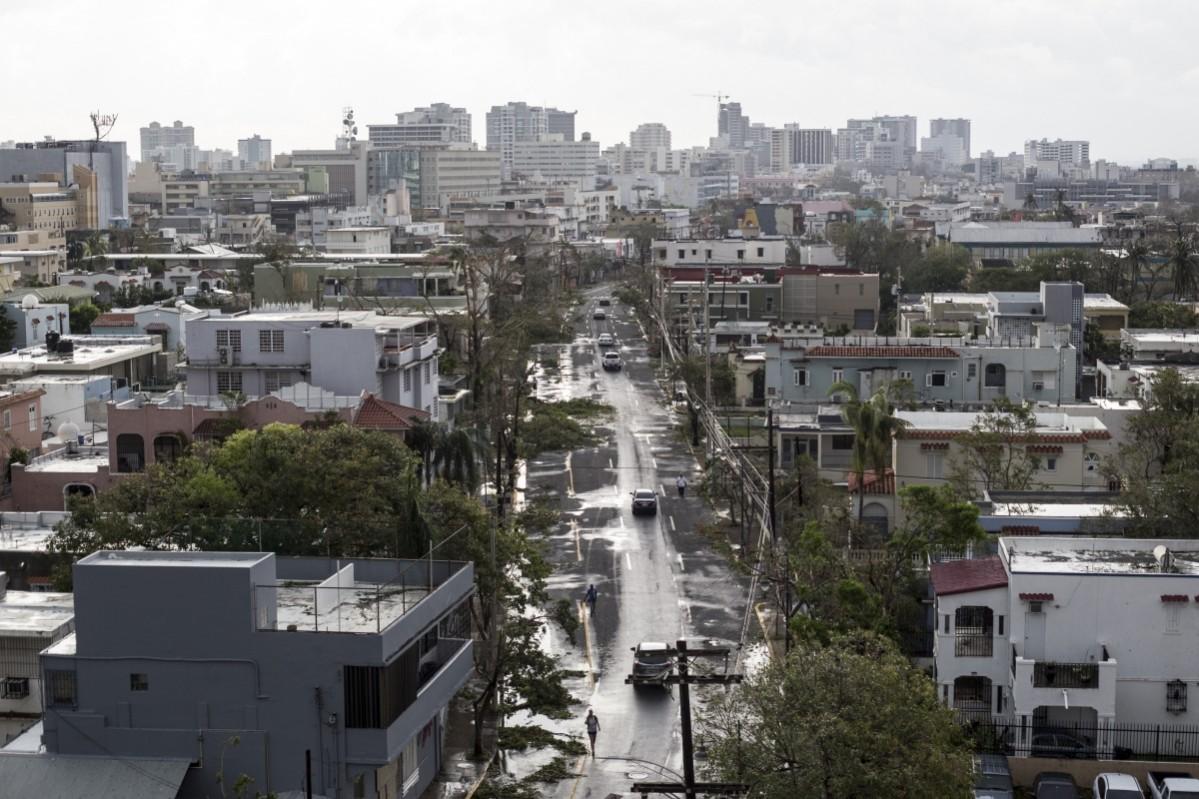 San Juan is seen the day after Hurricane Maria made landfall on Puerto Rico Hurricane Maria
