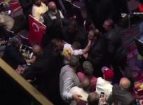 Anti-Erodgan protesters punched as theyre escorted out of New York event