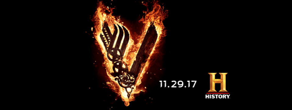 A poster historical drama series Vikings. Vikings