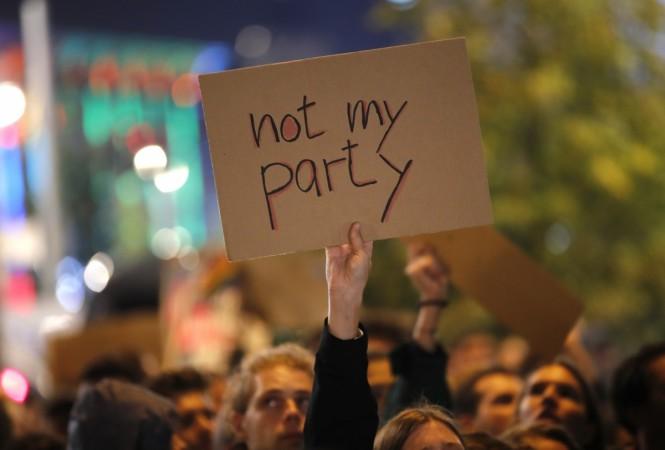 Demonstrators protest against the anti-immigration party Alternative fuer Deutschland (AfD) after German general election (Bundestagswahl) in Berlin, Germany AfD protests
