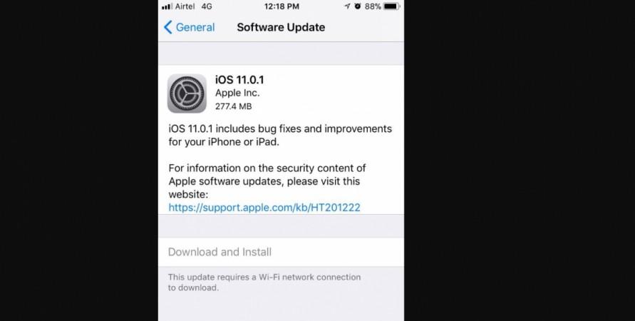 Apple iOS 11.0.1 update released: Will it fix battery draining, 'crackling noise' during voice, FaceTime calls on iPhone 8 series? Apple iOS 11.0.1, update, how to install, crackling noise, Wi-Fi , Bluetooth issue