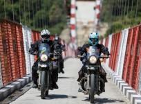Riders on Royal Enfield bikes