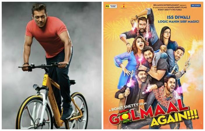 Salman Khan and Golmaal Again poster Salman Khan and Golmaal Again poster
