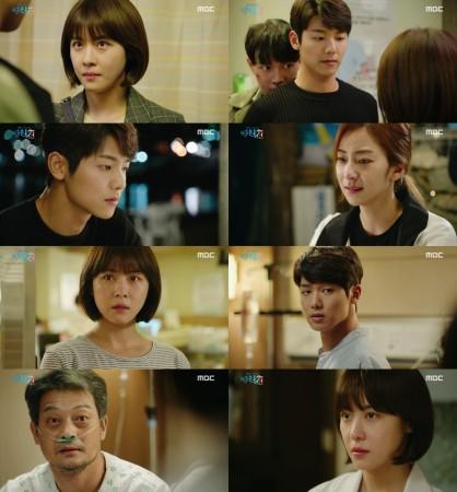 A behind-the-scene photo of MBC drama Hospital Ship. Hospital Ship