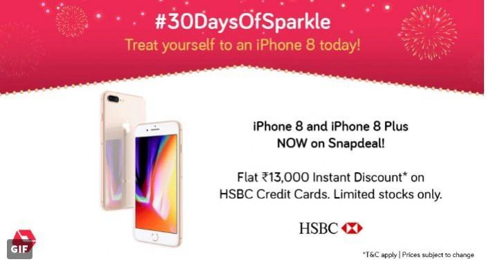 Snapdeal Unbox Diwali 2017 sale: Apple iPhone 8 series available with Rs. 13,000 cash back and more Snapdeal, Unbox Diwali sale, Apple, iPhone 8, iPhone 8 Plus, deals, best offers