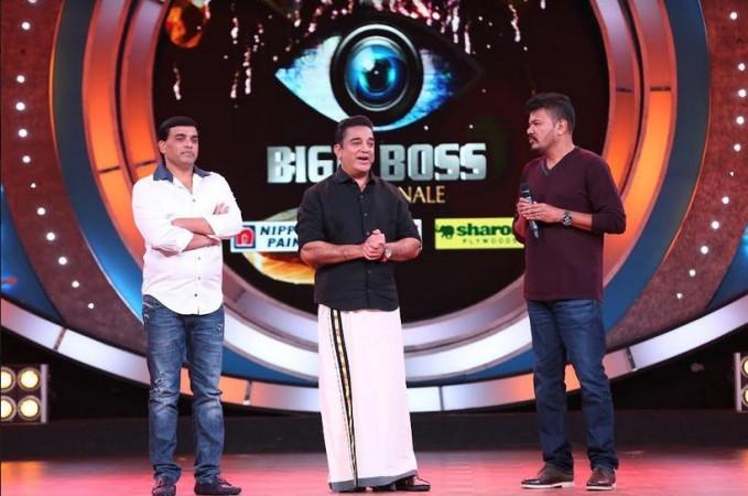 Director Shankar and producer Dil Raju at Kamal Haasan's Indian at the grand finale of Bigg Boss Tamil Director Shankar and producer Dil Raju at Kamal Haasan's Indian at the grand finale of Bigg Boss Tamil