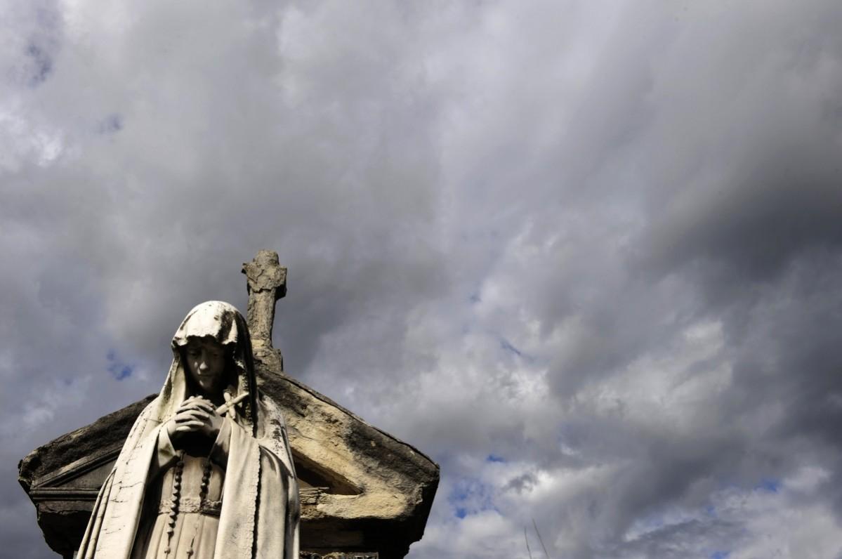 A sepulchral vault is seen at Oviedo's San Salvador cemetery on All Saint's Day November 1, 2009. Catholics in Spain mark November 1 by visiting cemeteries and gravesides of deceased relatives and friends to remember the dead. Oviedo