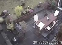 CCTV shows homeless man hiding in garden before committing double murder