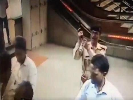 CISF Assistant Sub-Inspector, who fired a shit in the air. CISF Assistant Sub-Inspector