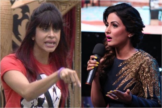 Kishwer Merchant and Hina Khan Kishwer hina Khan bigg boss