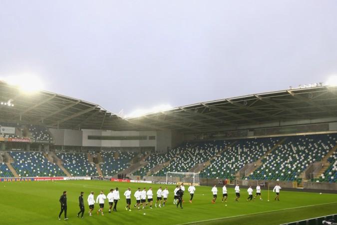Germany training session at Windsor Park ahead of their FIFA 2018 World Cup Group C Qualifier match between Northern Ireland and Germany on October 4, 2017 in Belfast, United Kingdom germany, football