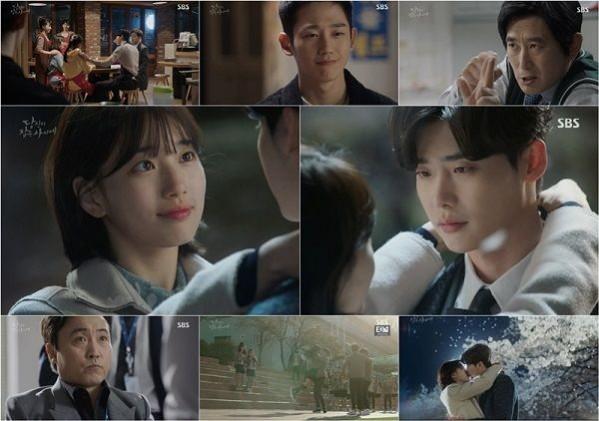 A behind-the-scene photo of SBS romantic thriller While You Were Sleeping. While You Were Sleeping