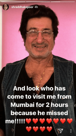 Shraddha Kapoor and Shakti Kapoor