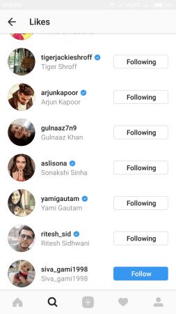 Hrithik Roshan's likes