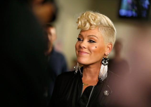 Pink at the iHeartRadio Music Festival, 2017. pink