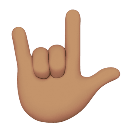 The new love-you gesture which will be included in the iOS 11.1 update. Apple new emoji characters