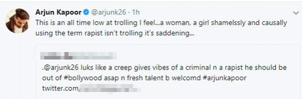 Arjun Kapoor tweet