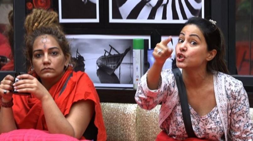 Bigg Boss 11 contestants Hina Khan (Right) and Sshivani Durga. Bigg Boss 11