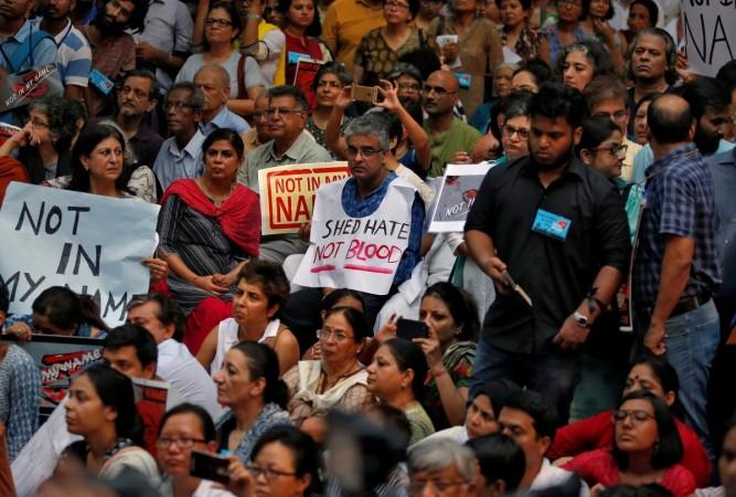People protest against mob lynchings across the country in New Delhi, June 2017. People protest against mob lynching of muslims, in New Delhi