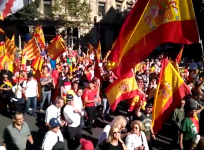 Thousands rally against Catalan independence in Barcelona