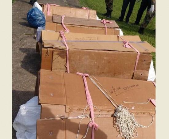 The mortal remains of the military personnel wrapped in cardboard boxes. arunachal pradesh helicopter crash