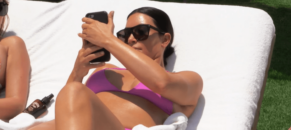 A still from the show. kim k