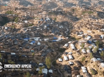 Drone footage of Rohingya refugee camps shows colossal scale of crisis