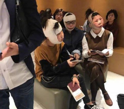 Three Chinese women were detained at an airport in South Korea after their plastic surgery faces did not match their passport photos Chinese women plastic surgery