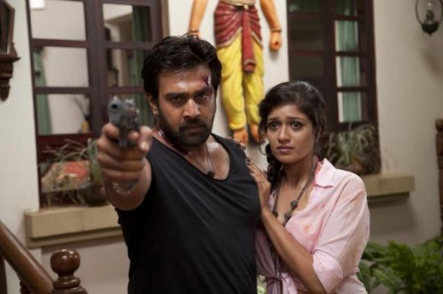 Chiranjeevi Sarja and Meghana Raj in Aatagara Chiranjeevi Sarja and Meghana Raj in Aatagara