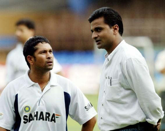 Srinath with Tendulkar. Javagal Srinath