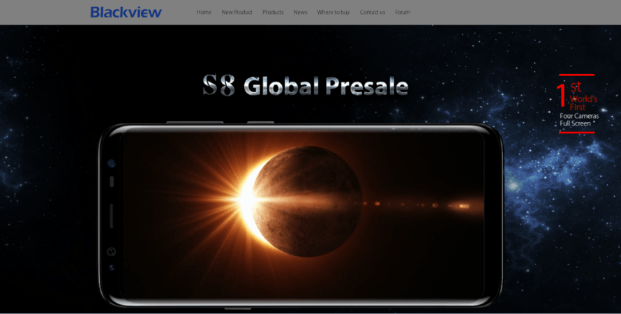Blackview S8 Presale Blackview S8
