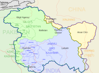 Kashmir location on India map