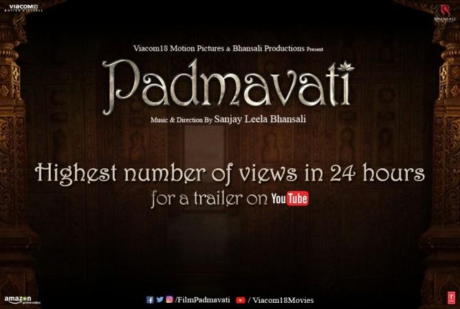 Padmavati trailer record Padmavati trailer record