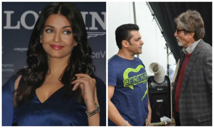 Aishwarya Rai Bachchan, Salman Khan and Amitabh Bachchan Aishwarya Rai Bachchan, Salman Khan and Amitabh Bachchan