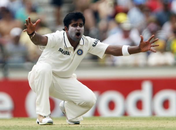 Vinay during his Test debut against Australia in January 2012. Vinay Kumar
