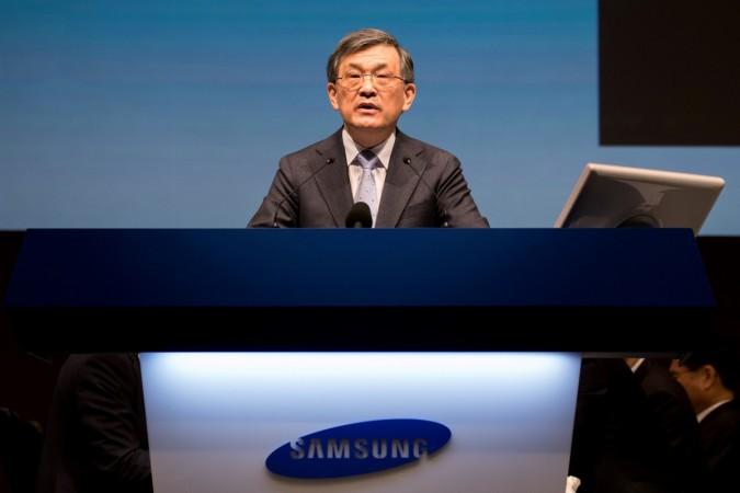 Kwon Oh-Hyun, co-chief executive officer of Samsung Electronics Co., speaks during the company's annual general meeting at the Seocho office building in Seoul, South Korea, March 24, 2017. Samsung CEO