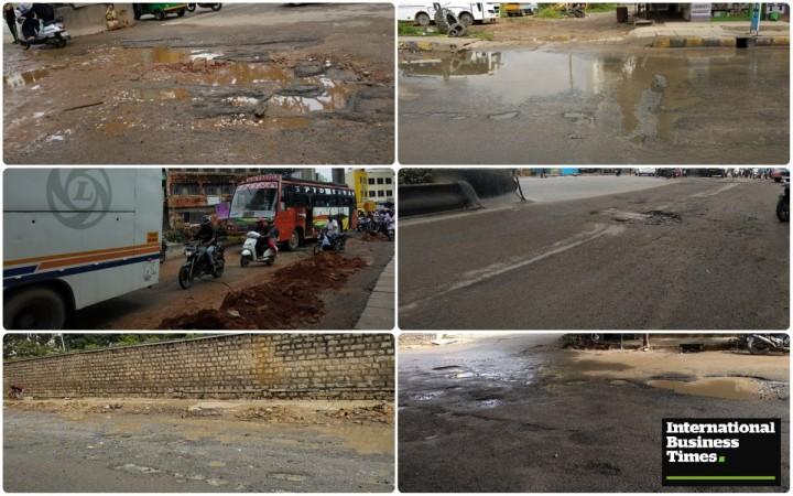 Potholes in Bangalore Potholes, Bangalore potholes