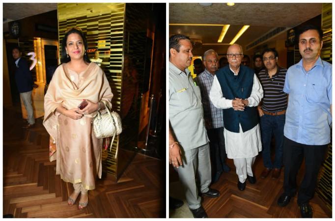 BJP leader LK Advani at Secret Superstar special screening BJP leader LK Advani at Secret Superstar special screening