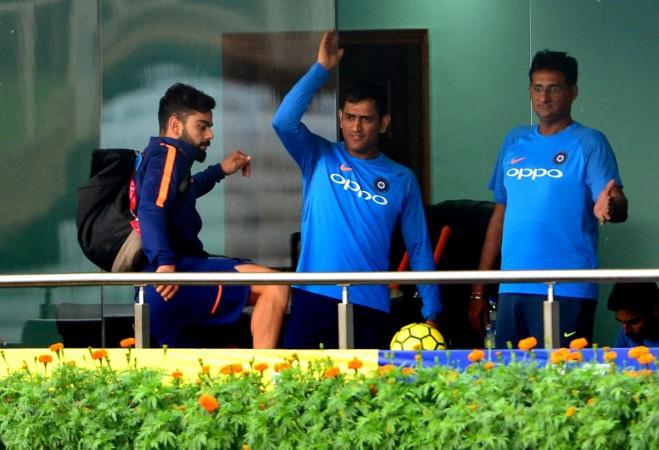 File photo of Virat Kohli and MS Dhoni during the recently-concluded T20I series Virat Kohli and MS Dhoni