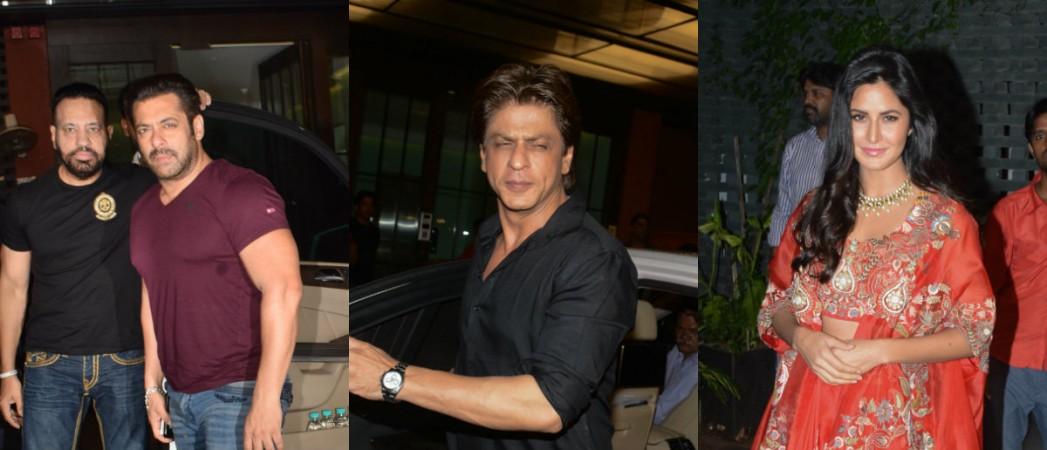 Salman Khan, Shah Rukh Khan, Katrina Kaif celebrate Diwali 2017 together Salman Khan, Shah Rukh Khan, Katrina Kaif celebrate Diwali 2017 together