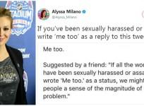 Actress Alyssa Milano initiated a viral Twitter campaign