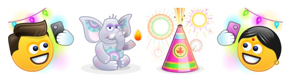 Microsoft, Skype Lite, emoticons, Diwali, themes