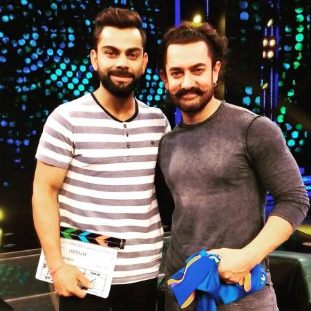 Kohli tweeted this picture with Aamir. Virat Kohli