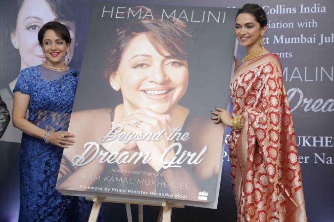Hema Malini and Deepika Padukone launch yesteryear actress' biography Beyond the Dream Girl Deepika Padukone Hema Malini