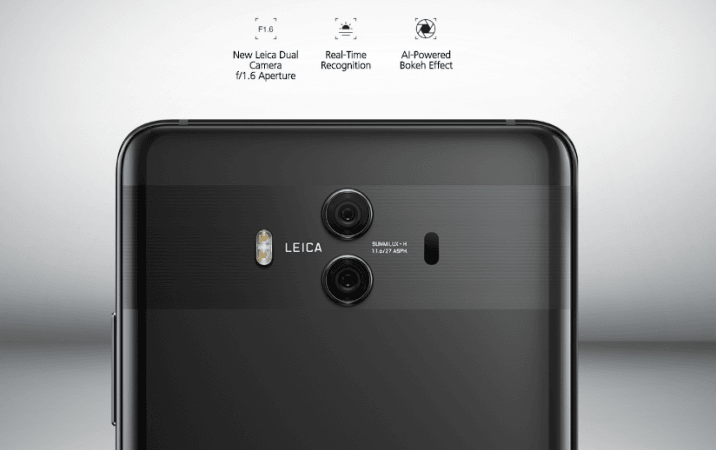 Huawei Mate 10 dual-camera setup with Leica optics Huawei Mate 10